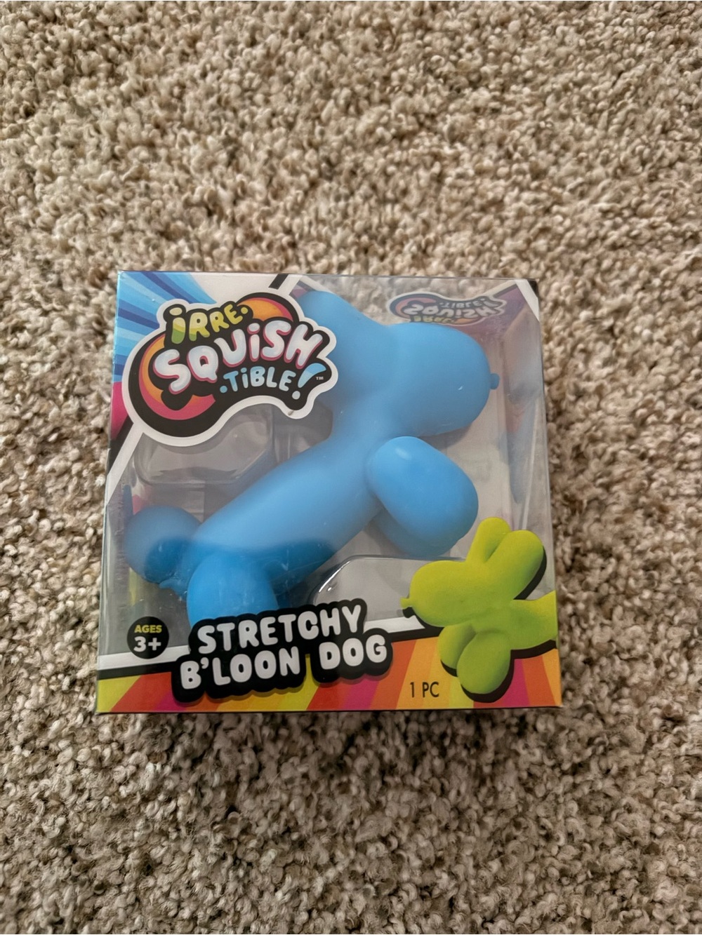 Blue Irre-Squish-tible Stretchy B'loon Dog